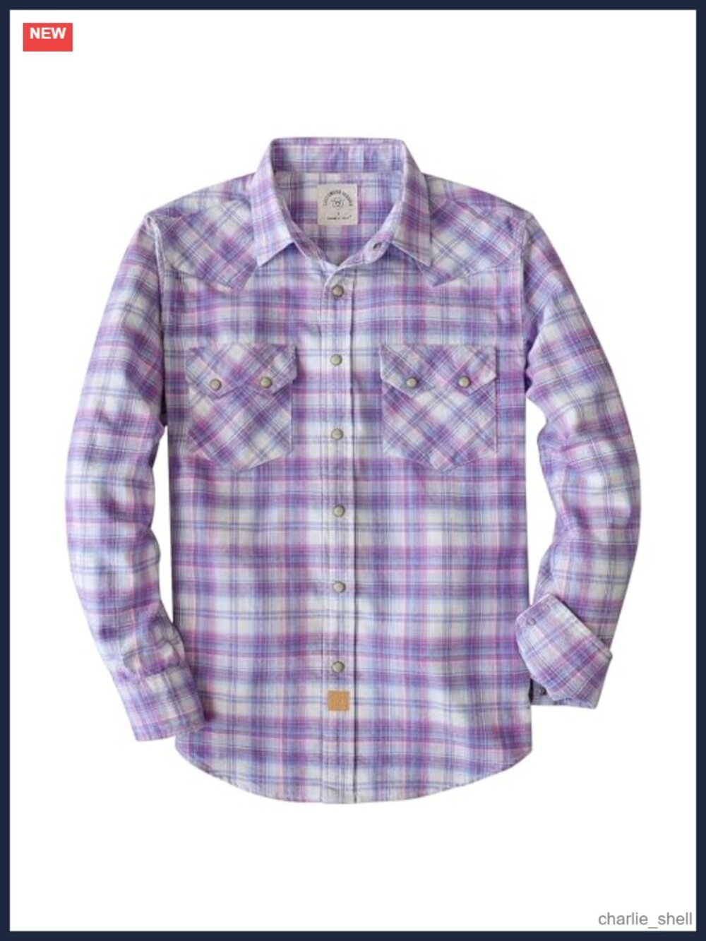 Men's 100% Cotton Flannel Shirt Long Sleeve Snap Button Western Plaid